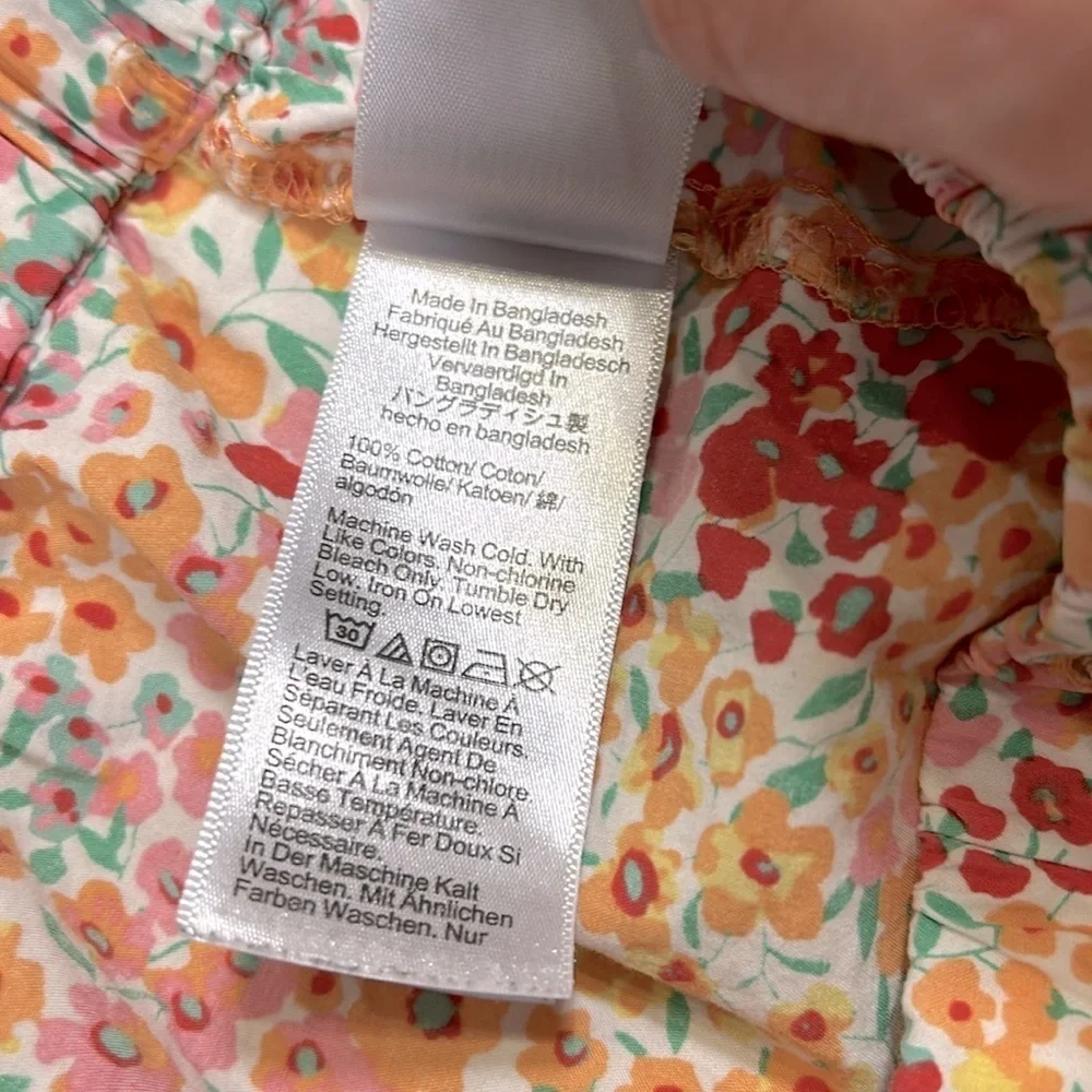 J.Crew‎ 100% Cotton Drawstring Cottagecore All Over Ditsy Floral Print Shorts XS